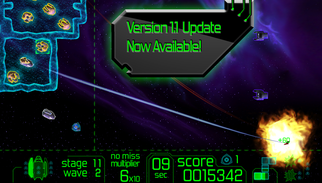 Space Barrage Arcade 1.1 Now Available!